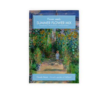 Carte postale avec graines, Vétheuil garden, Claude Monet