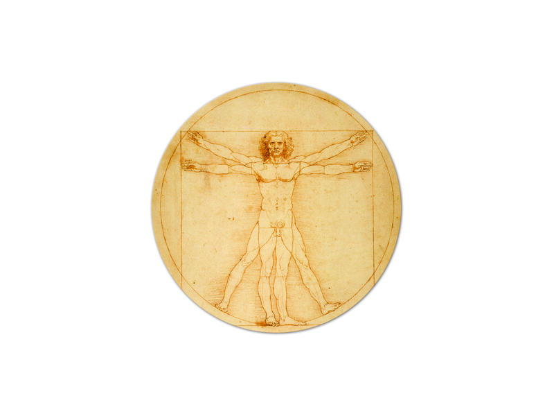 Mauspad, Da Vinci, vitruvianischer Mann