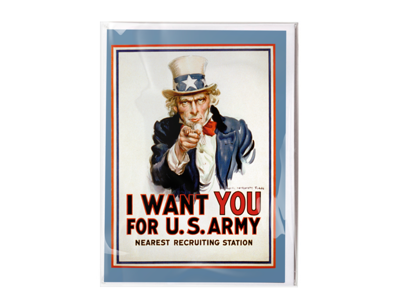 Double card with envelope ,  I want you