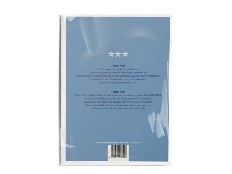 Double carte avec enveloppe,  I want you