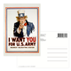 Carte postale,  I want you