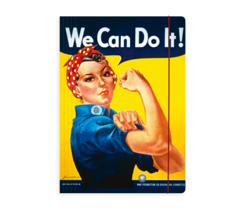 Carpeta portadocumentos con banda elástica, We can do it