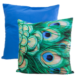 Cushion cover, 45x45 cm,  peacock feathers