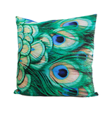 Cushion cover, 45x45 cm,  peacock feathers