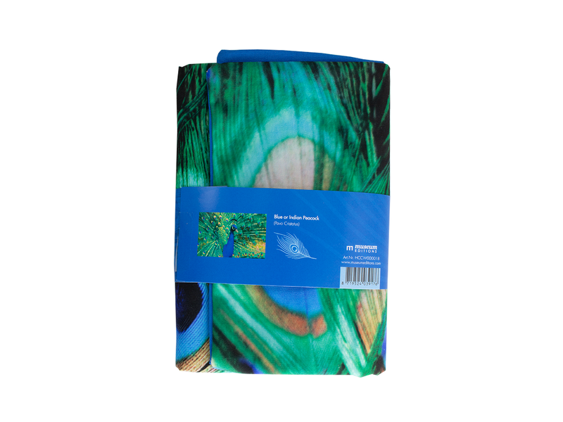 Cushion cover, 45x45 cm,  peacock feathers