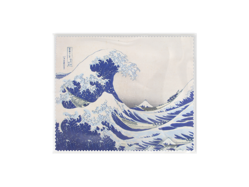 Lens cloth, 15 x 18 cm, Hokusai, Great Wave