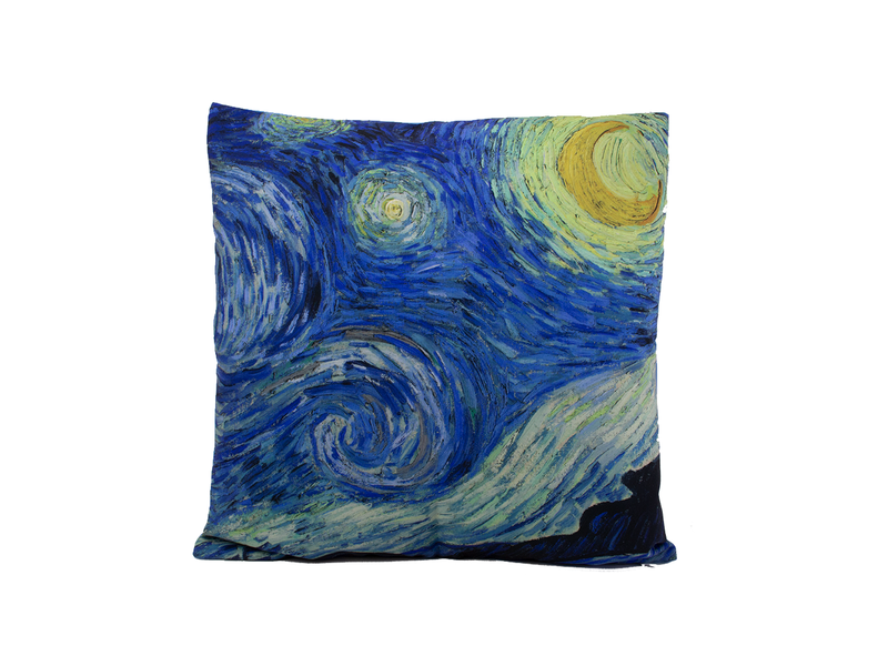 Funda de cojín, 45x45 cm,Vincent van Gogh, noche estrellada