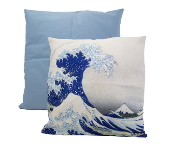 Funda de cojín, 45x45 cm, Hokusai, La gran ola
