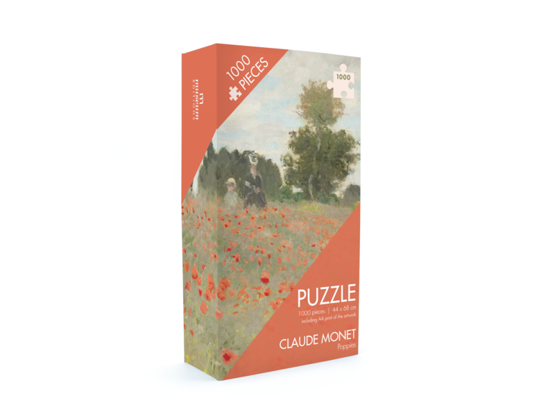 Puzzel, 1000 stukjes,   Claude Monet, Veld met klaprozen
