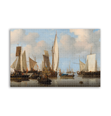 Puzzel, 1000 stukjes,   Schepen te zee, Van de Velde Puzzel, 1000 stukjes,   Schepen te zee, Van de Velde