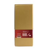 Coffret de Calligraphie, plume rouge bordeaux, boîte en or clair