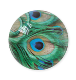 Presse-papier en verre, Plumes de paon