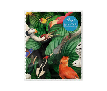 Lens cloth, 15 x 15 cm, Teylers Museum, Bird life
