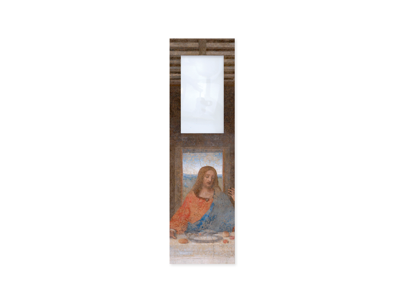 Lesezeichen mit Lupe,   Leonardo Da Vinci, Letztes Abendmahl