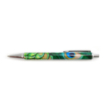 Stylo bille en boite, Plumes de paon Stylo bille en boite, Plumes de paon