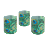 Wind lichtjes, set van 3, , Pauwen veren