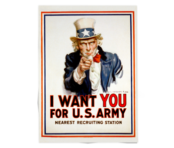 Poster 50x70 cm,  I want you