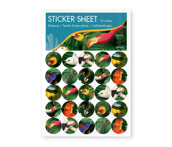 Stickervel,  Vogelpracht, Teylers Museum
