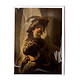 Doppelkarte mit Umschlag, Rembrandt, der Bannerträger