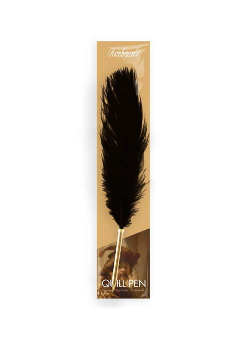 Struisvogel pen, zwart - Rembrandt, De Vaandeldrager