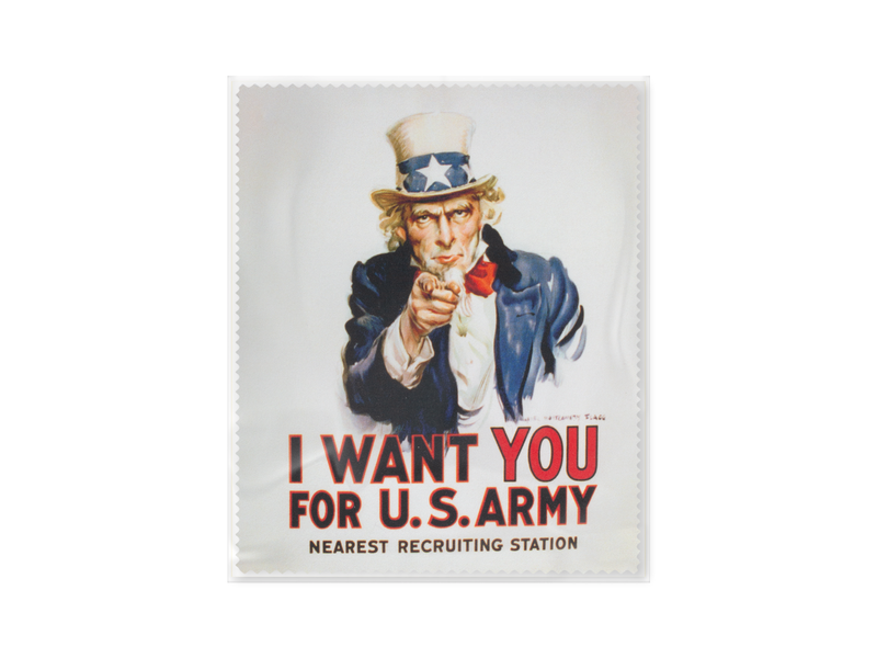 Brillentuch,  15 x 18 cm,  I want you