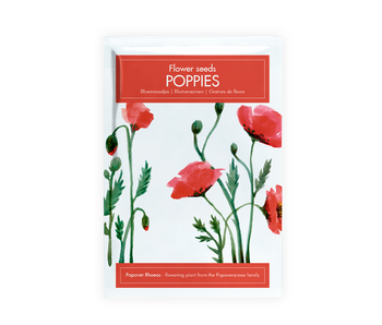 Bolsa de semillas de postal, Amapolas