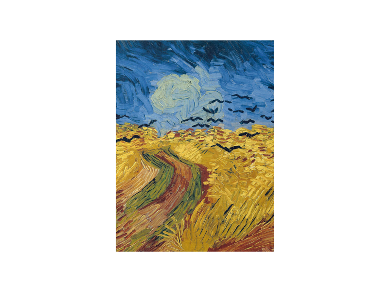 Carnet de croquis à couverture souple, Van Gogh , Champ de blé avec corbeaux, Auvers-sur-Oise