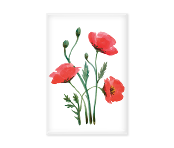Imán de nevera, Amapolas
