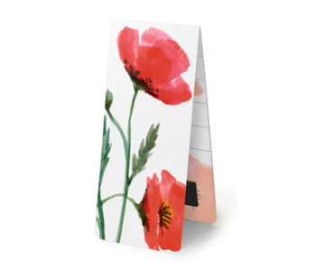 Magnetisches Lesezeichen, Mohnblumen