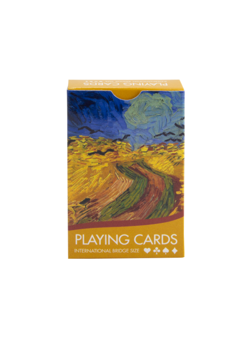 Jugando a las cartas, Trigal con cuervos, Vincent van Gogh