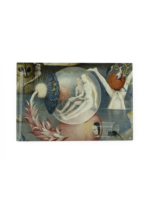 Kühlschrankmagnet,  Der Garten der Lüste, Jheronimus Bosch Figuren in Blase