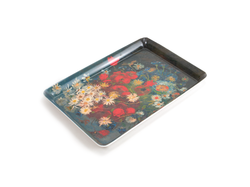 Serving Tray Mini, 21 x 14 cm, Kröller-Müller, Van Gogh, Still life with meadow flowers and roses