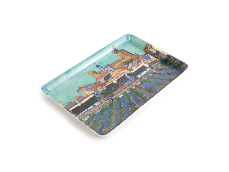 Plateau de service mini, 21 x 14 cm, Kröller-Müller, Van Gogh, View of Saintes-Maries-de-la-Mer