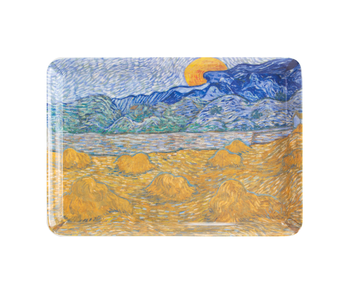 Serviertablett Mini, 21 x 14 cm, Van Gogh, Landscape with wheat sheaves