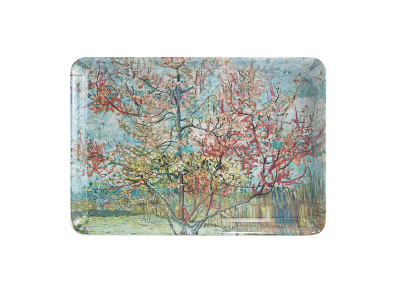 Serviertablett Mini, 21 x 14 cm, Kröller-Müller, Van Gogh, Pink peach trees (Souvenir)