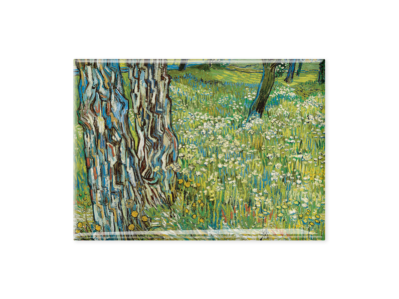 Kühlschrankmagnet XL, Kröller Müller,  Vincent van Gogh, Tree trunks in the grass