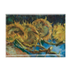 Fridge magnet XL, Van Gogh, Four sunflowers gone to seed
