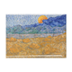 Kühlschrankmagnet XL, Van Gogh, Landscape with wheat sheaves and rising moon
