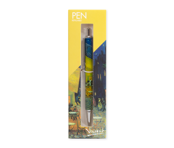 Ballpen in box , Vincent van Gogh, Terrace of a café at night