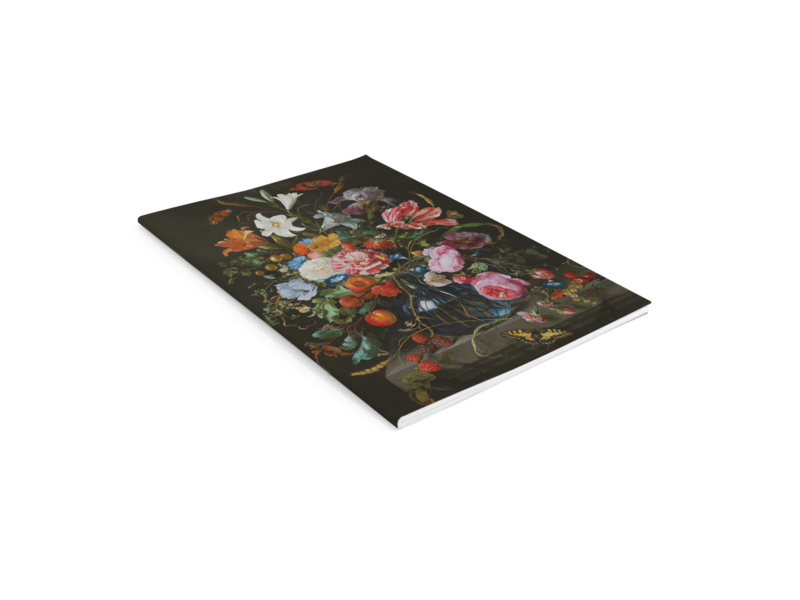 Exercise book , A5,  De Heem, Vase with flowers