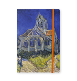 Softcover-Notizbuch, A5, Van Gogh Kirche in Auvers-sur-Oise