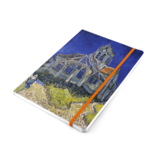 Softcover-Notizbuch, A5, Van Gogh Kirche in Auvers-sur-Oise