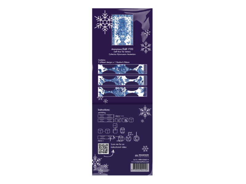 Hágalo usted mismo: adorno navideño , Pájaros azules de Delft