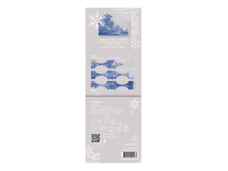 Fais le toi-même: boule de Noël , bleus de Delft , Frytom