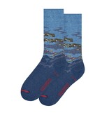 Calcetines artísticos, talla 40-46, Monet, Nenúfares a la luz del atardecer