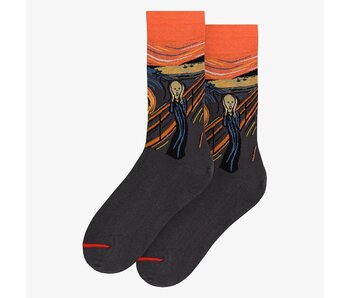 Kunstsocken, Größe 36-40,  Edvard Munch, Der Schrei