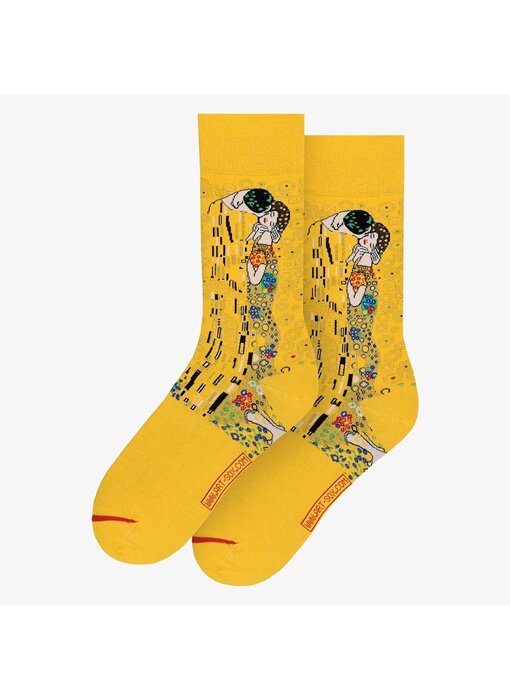 Kunstsocken, Größe36-40, Klimt, der Kuss