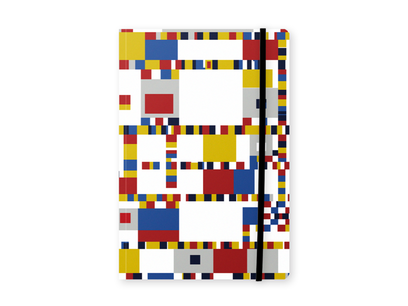 Cuaderno de tapa blanda, A5, Mondrian, Victory Boogie Woogie