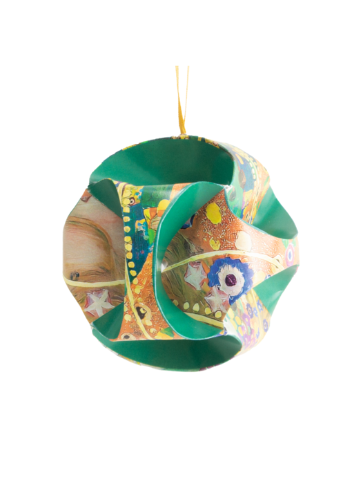 DIY Paper Christmas Ball , Gustav Klimt, Water Serpents II