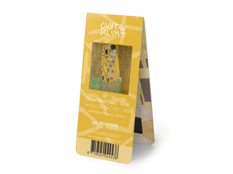 Magnetic Bookmark, Gustav Klimt, The kiss